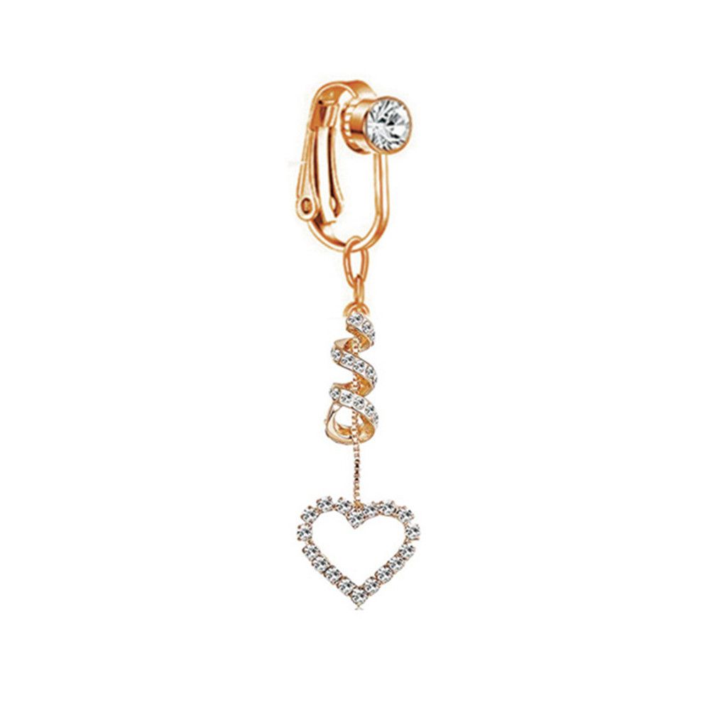 Body Jewelry Belly Button Rings - Clip On Umbilical Cartilage Clip Earring