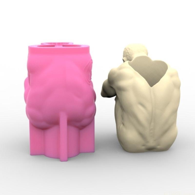 Body Jewelry Storage - D46E Candles Holder Resin Mold,Gypsum Flower