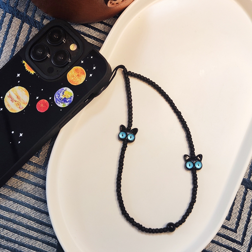 Body Jewelry Y2K - HERLOOK Phone Chain Cute Animal Black