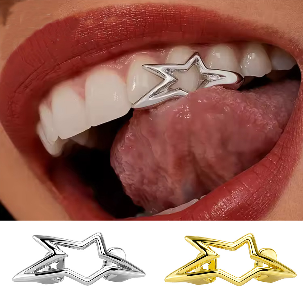 Body Jewelry Y2K - YOUNGX Cyber Punk Irregular Hollow Star