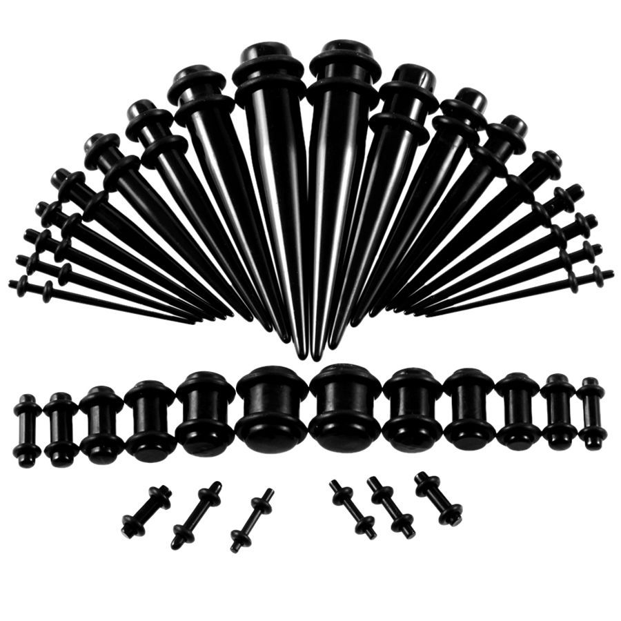 36pcs/lot Acrylic Ear Gauge Ta - Body Jewelry Tunnels のレビューと価格