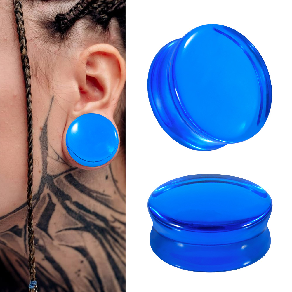 1/2/22PCS Glass&Stone Round Ea - Body Jewelry Tunnels のレビューと価格