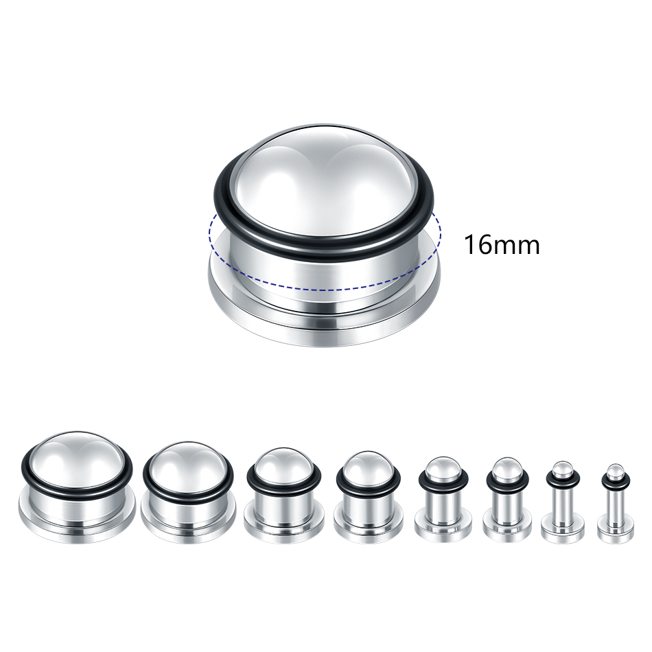 1Pair Stainless Steel Ear Tunn - Body Jewelry Tunnels のレビューと価格