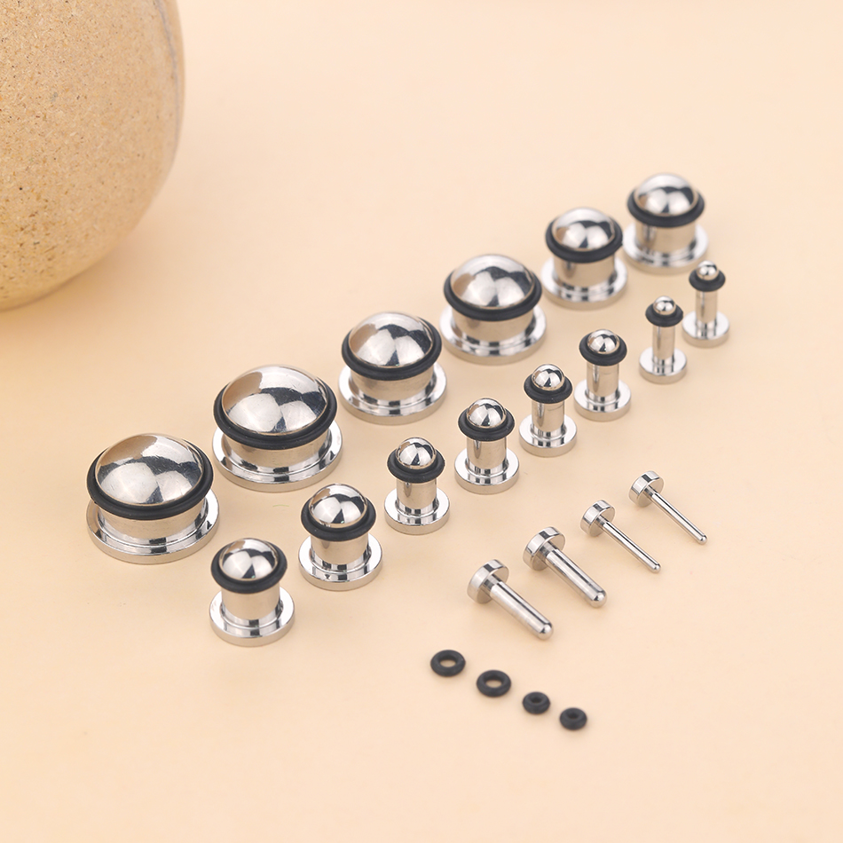 1Pair Stainless Steel Ear Tunn - Body Jewelry Tunnels のレビューと価格