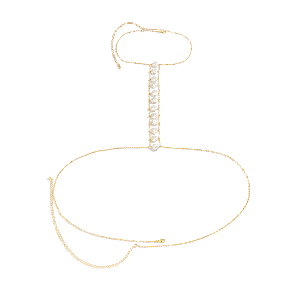 Bohemia Imitation-Pearl Cross  - Body Jewelry Y2K のレビューと価格