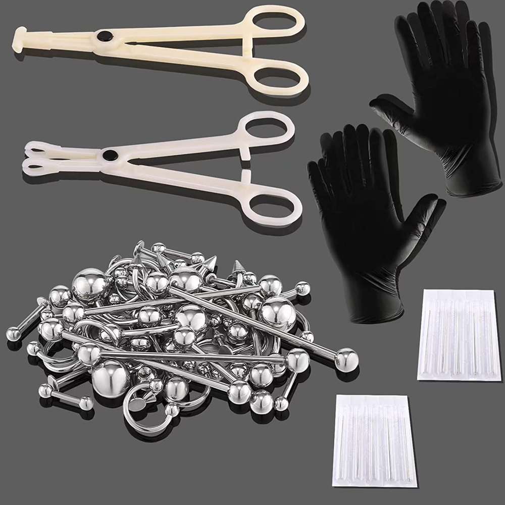 Stainless Steel Piercing Kit B - Body Jewelry Tunnels のレビューと価格
