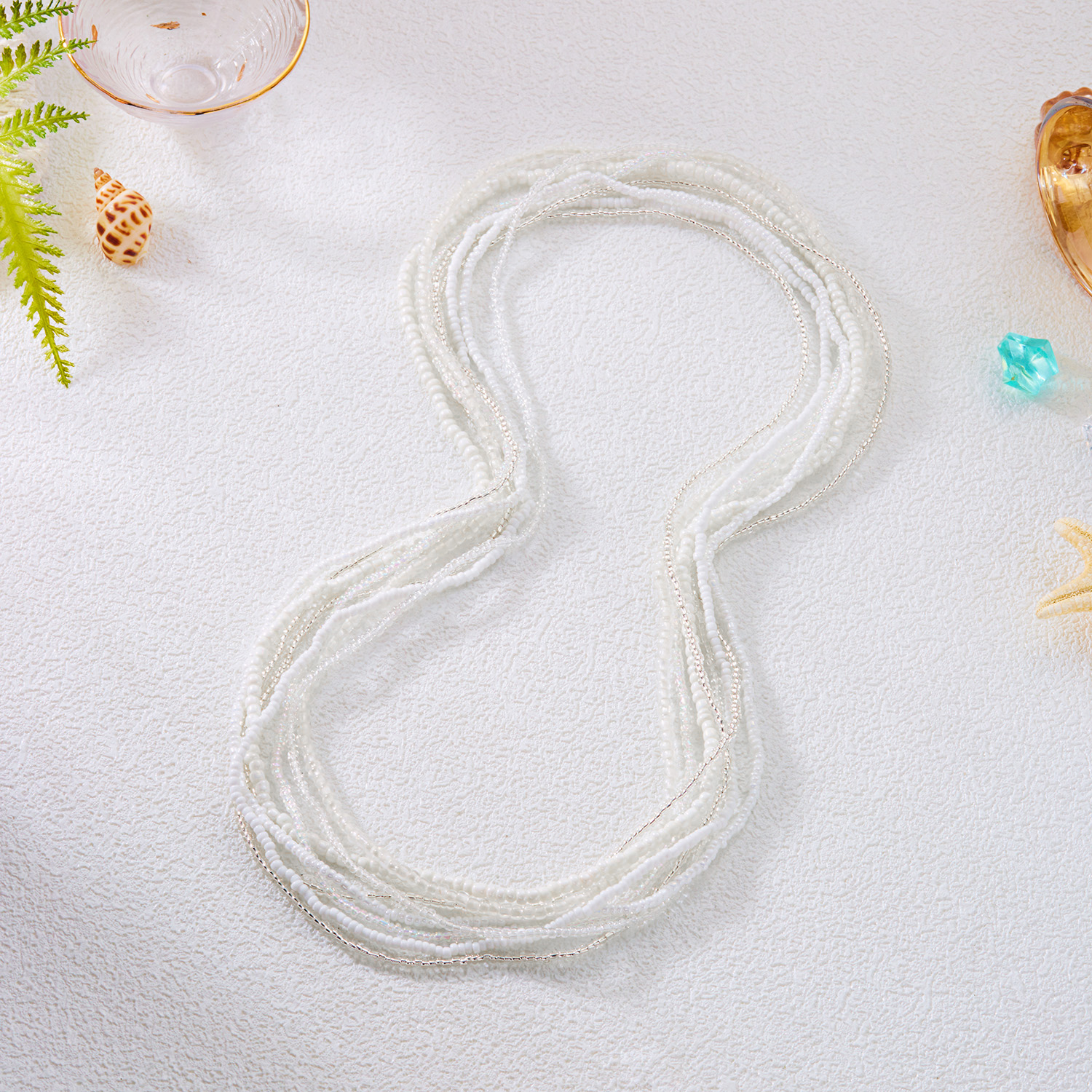 8 Pcs/Set Bohemian Colorful Ri - Body Jewelry Waist Chains のレビューと価格