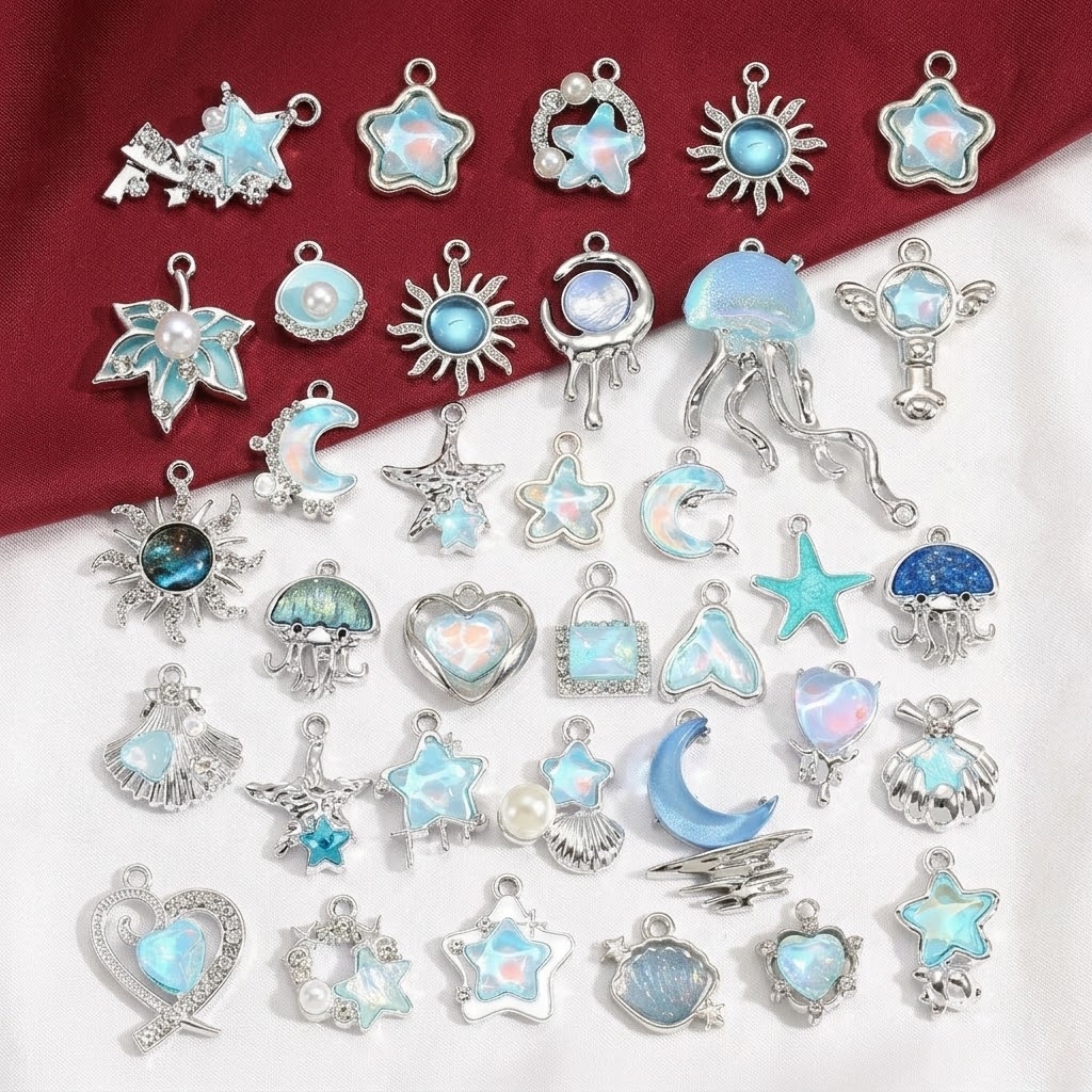 10pcs Purple Pink Heart Enamel - Body Jewelry Y2K のレビューと価格
