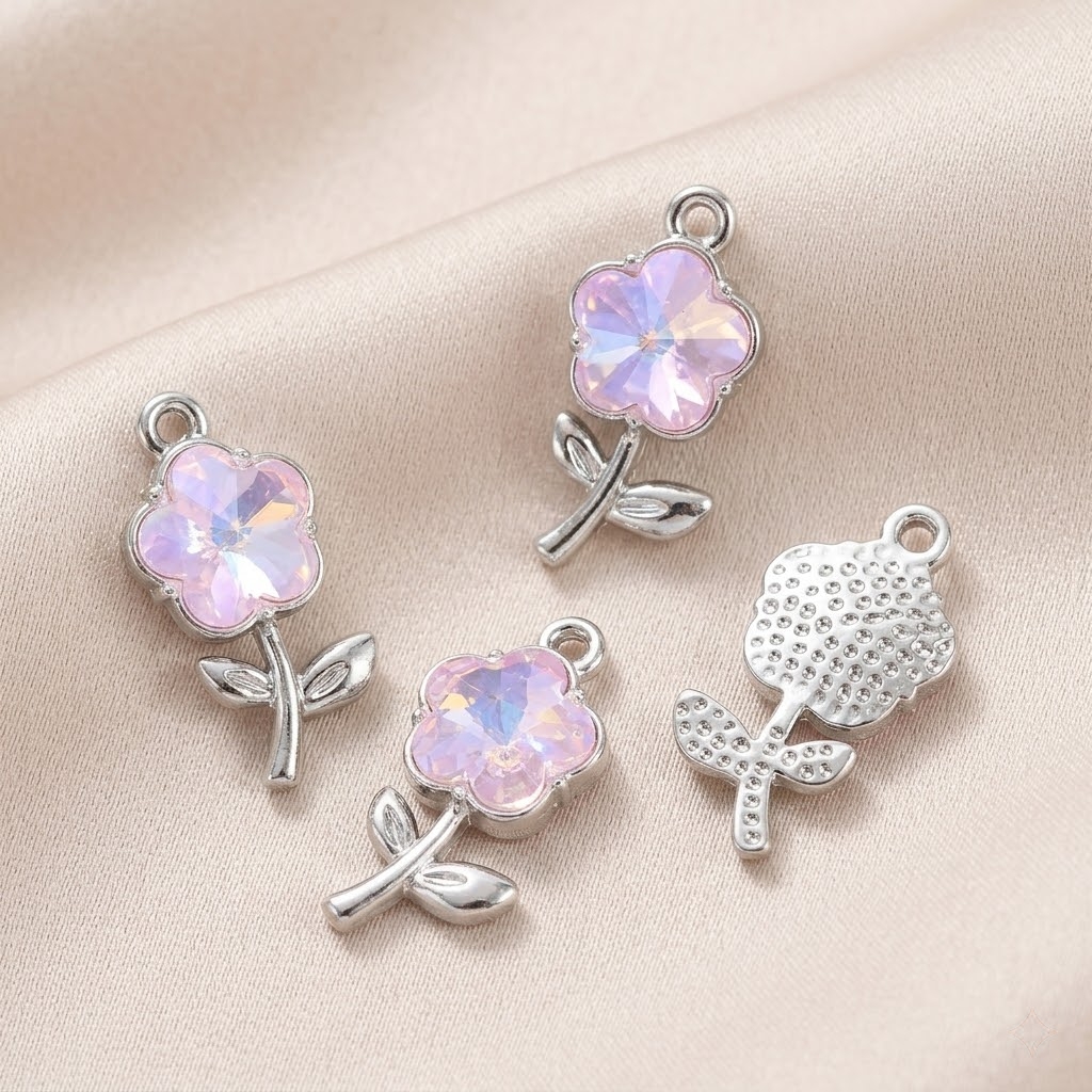 10pcs Purple Pink Heart Enamel - Body Jewelry Y2K のレビューと価格