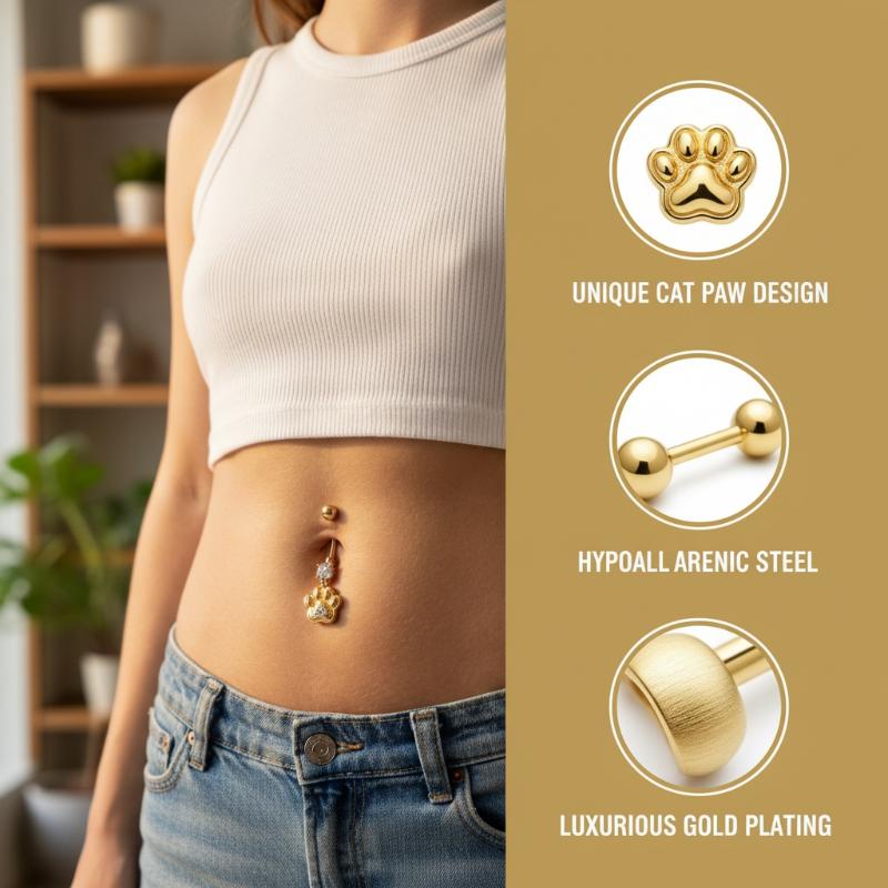 Crystal Pendant Belly Button R - Body Jewelry Tunnels のレビューと価格