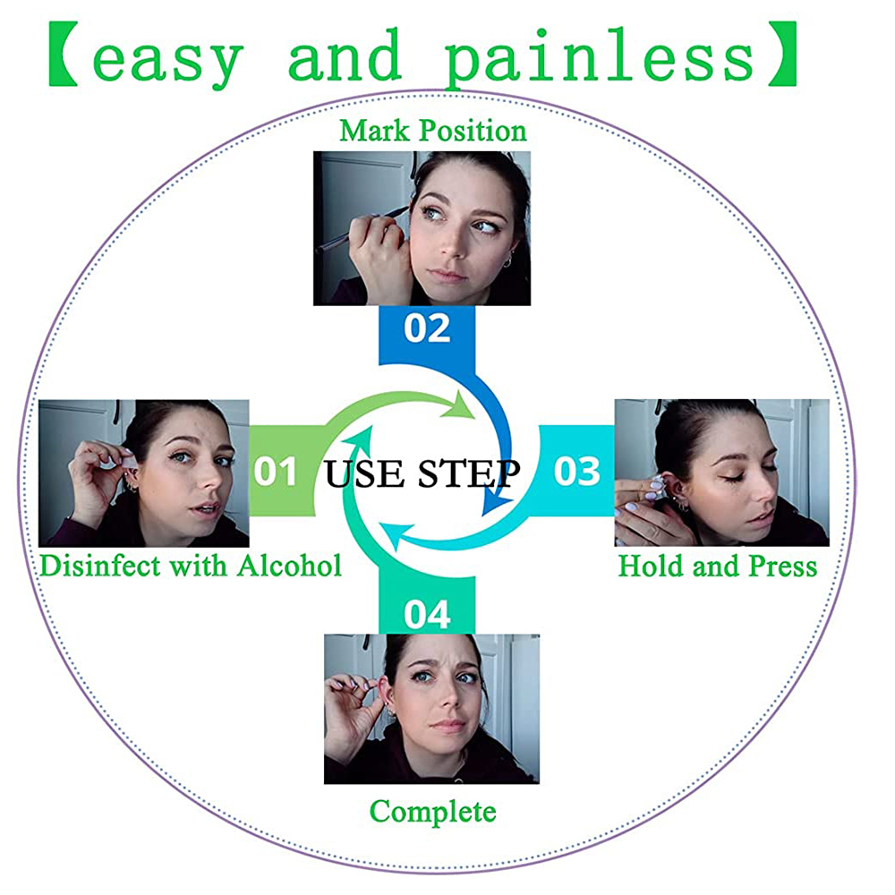 1-20Pcs/set Ear Piercing Gun D - Body Jewelry Tunnels のレビューと価格