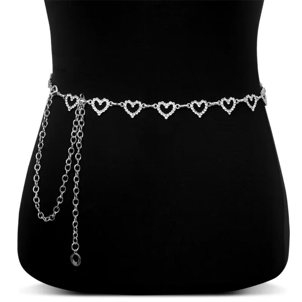 Fashion Tassel Heart Waist Cha - Body Jewelry Y2K のレビューと価格