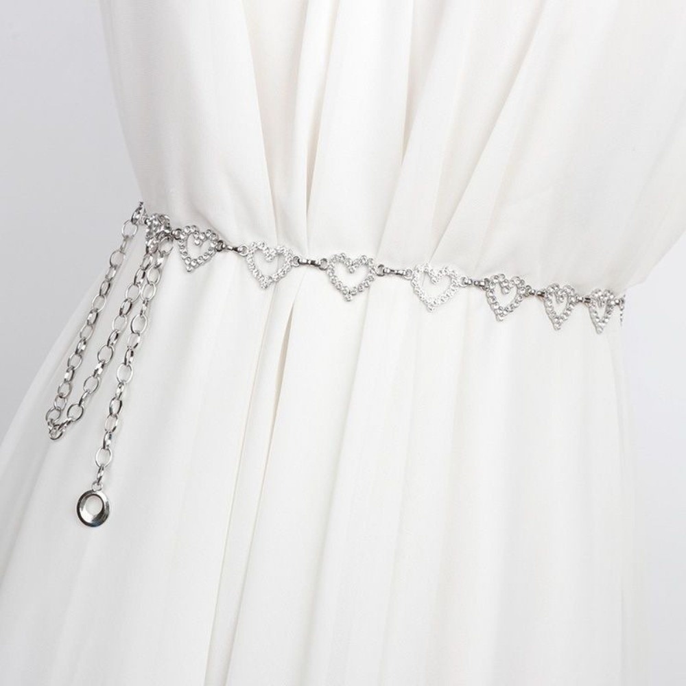 Fashion Tassel Heart Waist Cha - Body Jewelry Y2K のレビューと価格