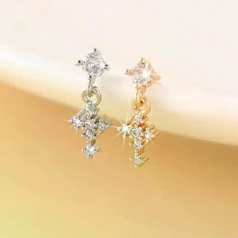 Dangle Nose Rings For Women Cr - Body Jewelry Tunnels のレビューと価格