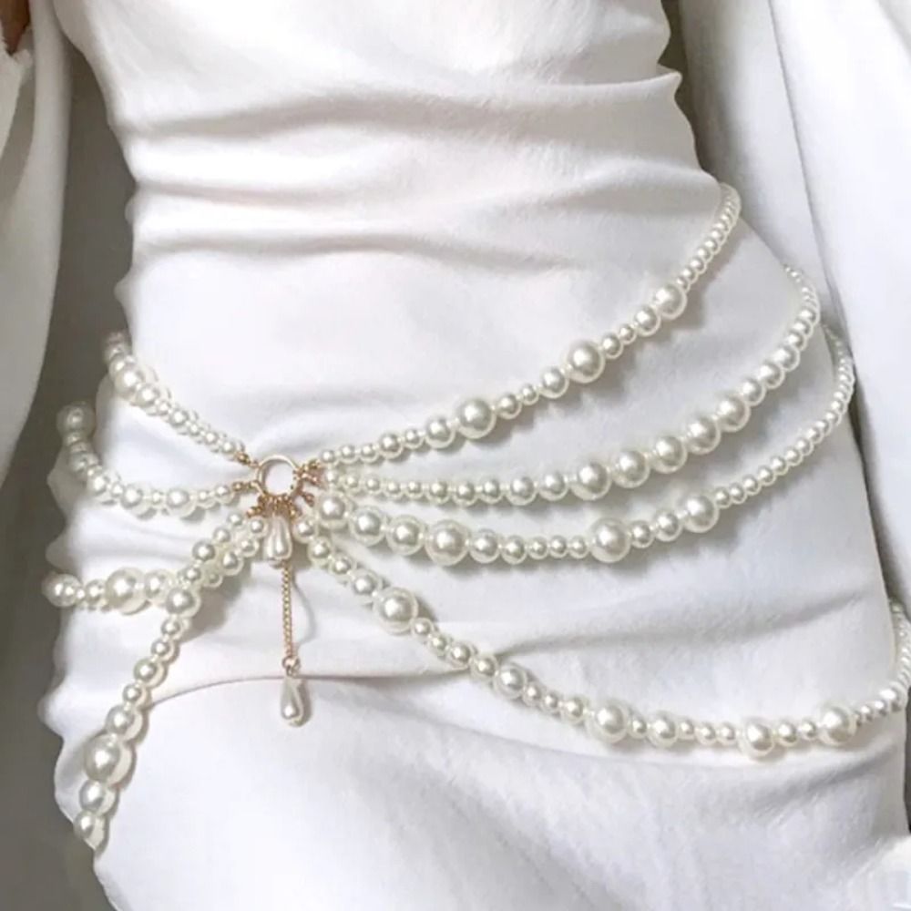 Fashion Y2K Multilayer Pearl W - Body Jewelry Y2K のレビューと価格