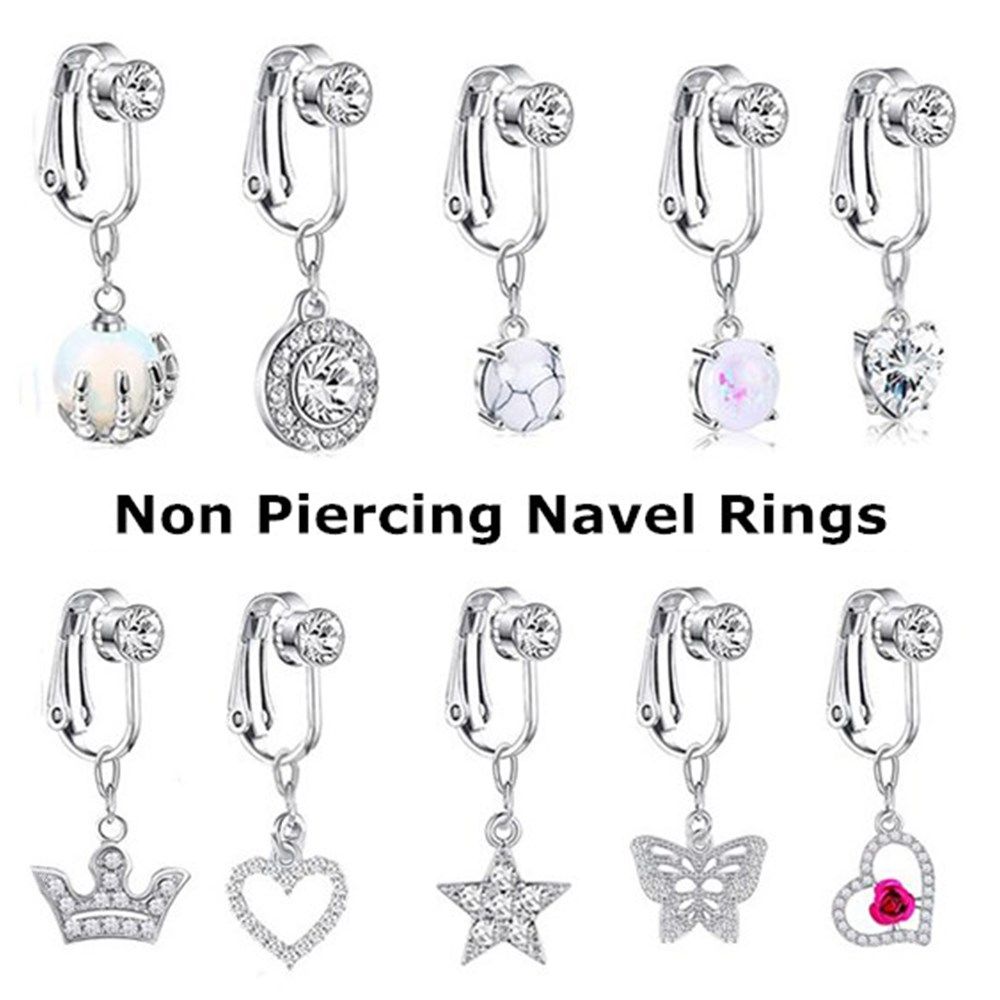 Accessories Clip On Earrings C - Body Jewelry Belly Button Rings のレビューと価格