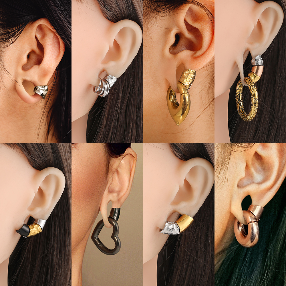 Giga 1/2Pcs Hammered Ear Weigh - Body Jewelry Hangers のレビューと価格