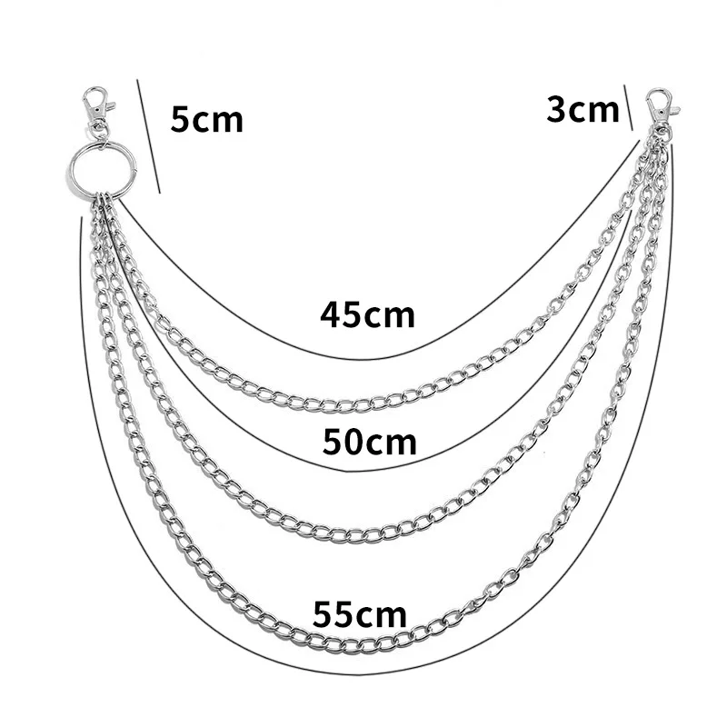 Layer Metal Belt Chain Punk Ho - Body Jewelry Waist Chains のレビューと価格