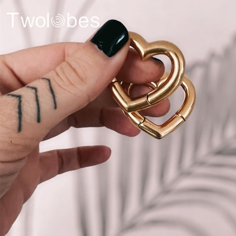 Twolobes 2PCS Heart 316 Stainl - Body Jewelry Hangers のレビューと価格