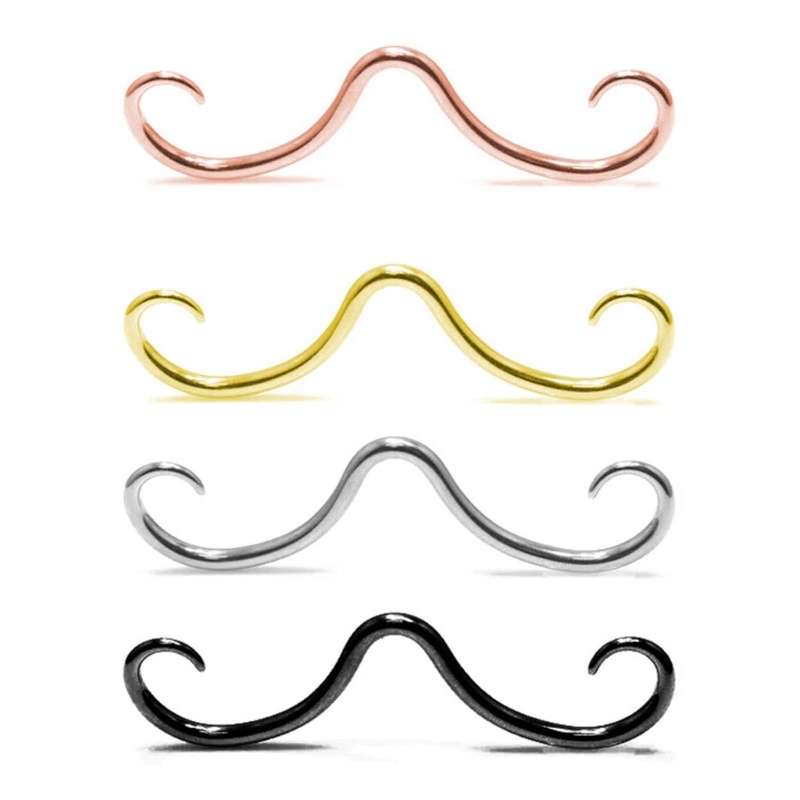 Stainless Steel Septum Mustach - Body Jewelry Hangers のレビューと価格
