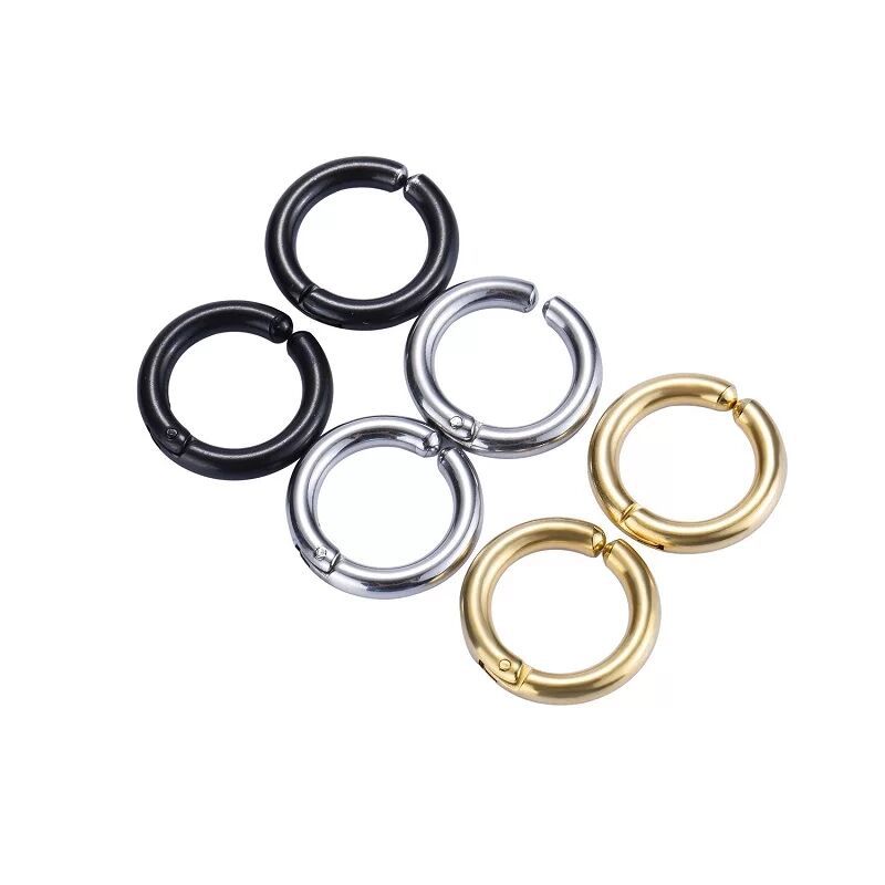 2/6Pcs Fake Huggie Hoop Earrin - Body Jewelry Tunnels のレビューと価格