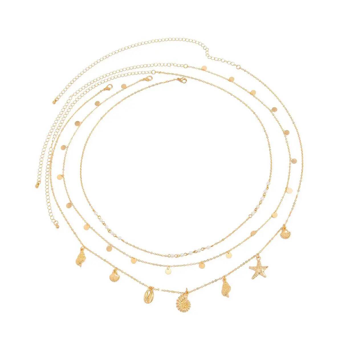 IngeSight.Z 3Pcs/Set Boho Star - Body Jewelry Waist Chains のレビューと価格