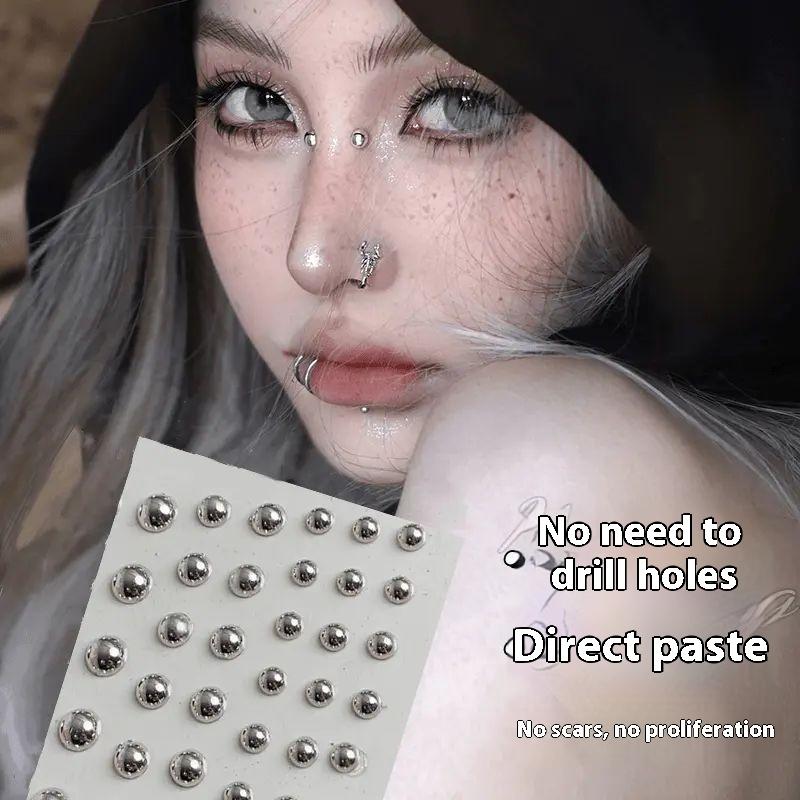 321pcs Non Piercing Lip Studs  - Body Jewelry Belly Button Rings のレビューと価格