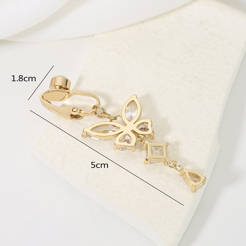 Clip On Belly Button Ring Butt - Body Jewelry Belly Button Rings のレビューと価格