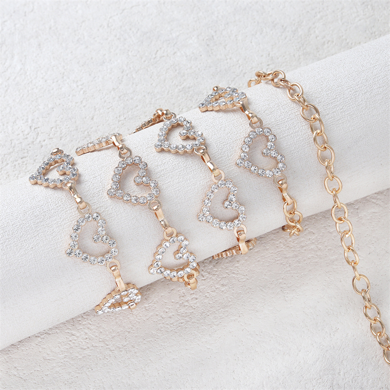 Fashion Rhinestone Heart Waist - Body Jewelry Waist Chains のレビューと価格