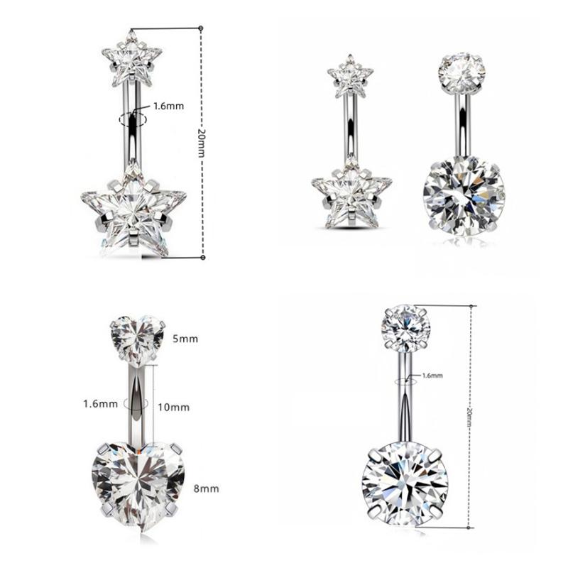 1Pc Sexy Belly Navel Piercing  - Body Jewelry Belly Button Rings のレビューと価格