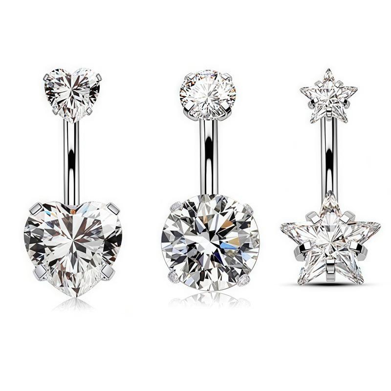 1Pc Sexy Belly Navel Piercing  - Body Jewelry Belly Button Rings のレビューと価格