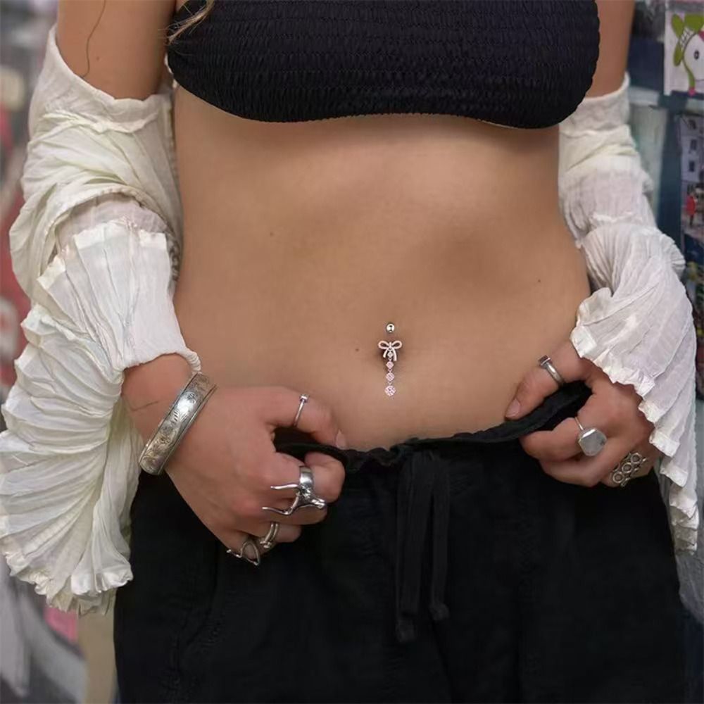 Trendy Gift Stainless Steel Bo - Body Jewelry Belly Button Rings のレビューと価格