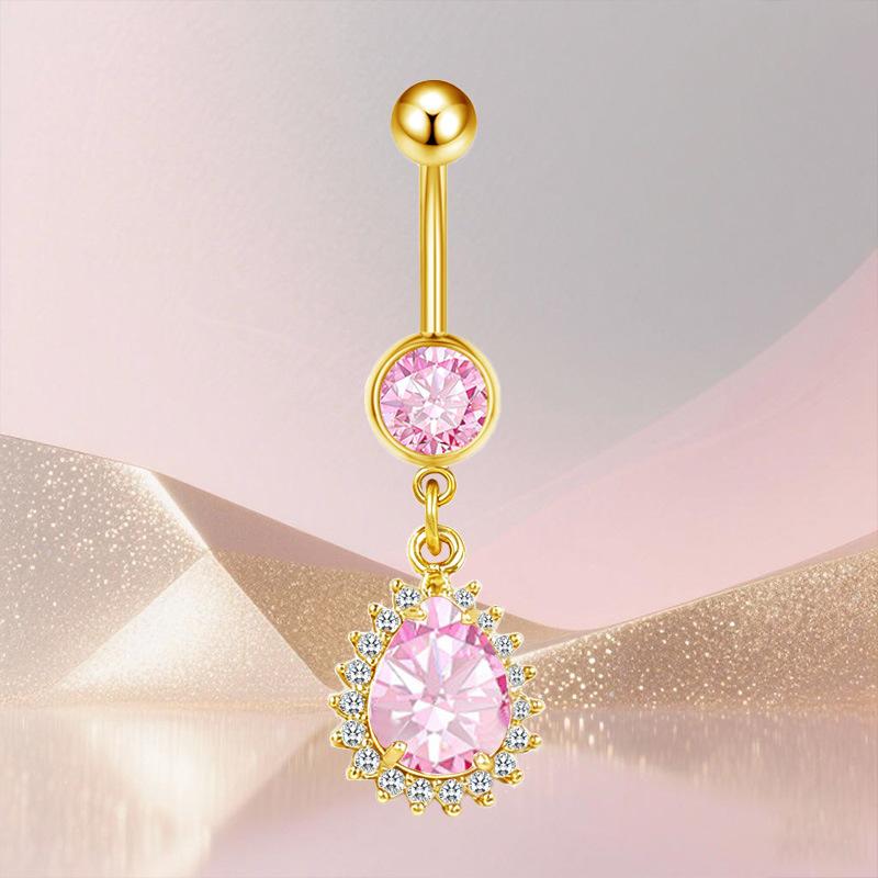 Fashion Heart Belly Button Rin - Body Jewelry Tunnels のレビューと価格
