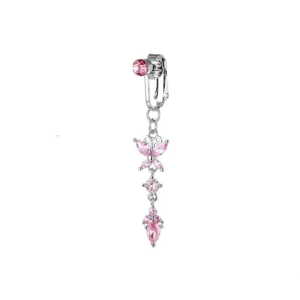 Butterfly Zircon Girl Gift Ele - Body Jewelry Belly Button Rings のレビューと価格