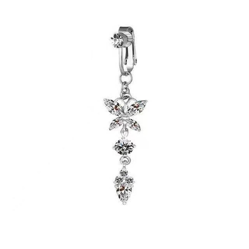 Butterfly Zircon Girl Gift Ele - Body Jewelry Belly Button Rings のレビューと価格