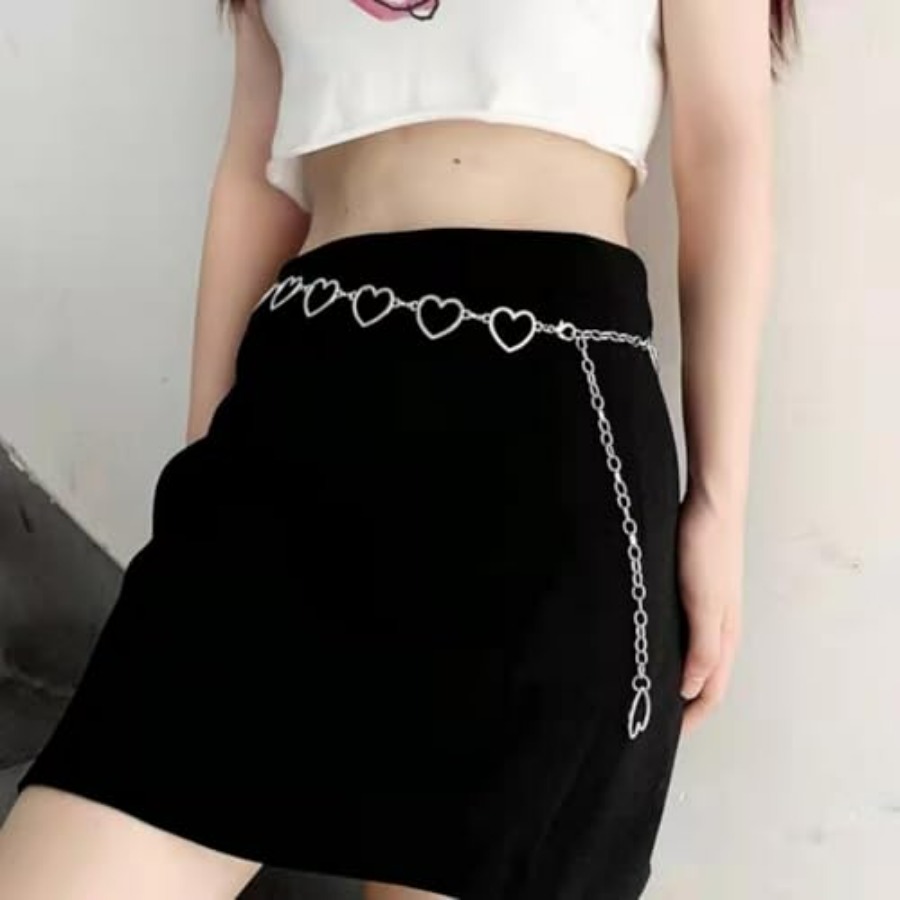 Punk Gothic Body Waist Chain S - Body Jewelry Y2K のレビューと価格