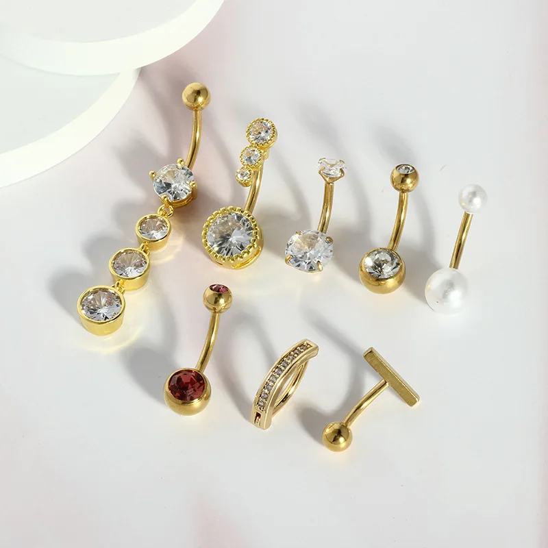 1pc Belly Chain Belly Button R - Body Jewelry Belly Button Rings のレビューと価格