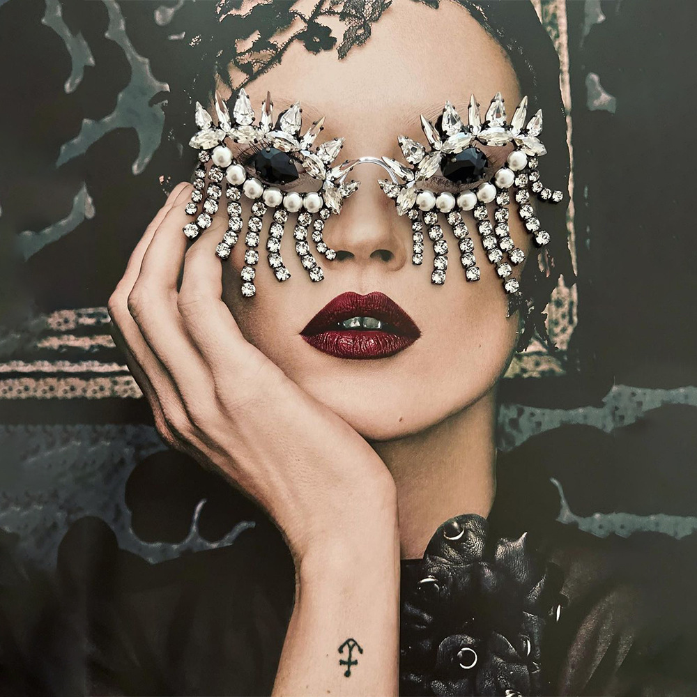 Stonefans Tassel Glasses Frame - Body Jewelry Y2K のレビューと価格