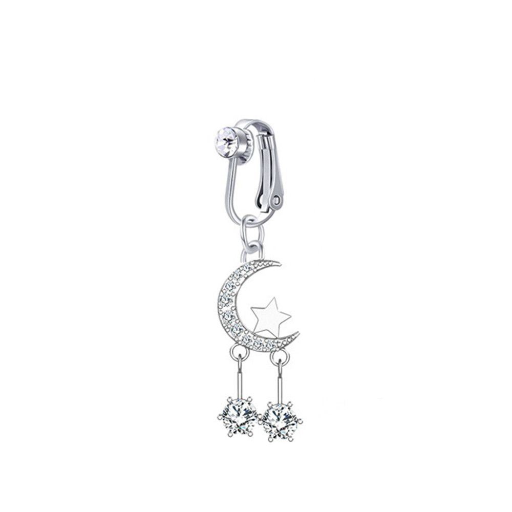 Women Earring Clip Faux Pierci - Body Jewelry Belly Button Rings のレビューと価格