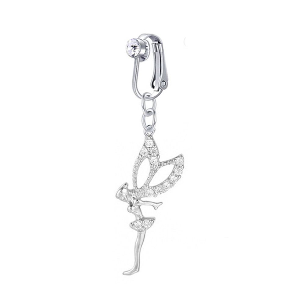 Women Earring Clip Faux Pierci - Body Jewelry Belly Button Rings のレビューと価格