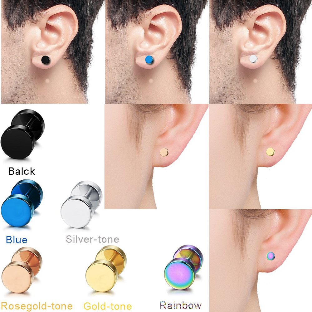 1 Pair/6 Pairs Stainless Steel - Body Jewelry Tunnels のレビューと価格