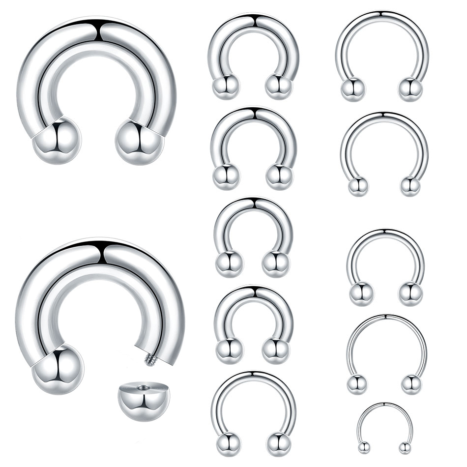 1PC 18G-00G Large Gauge Stainl - Body Jewelry Hangers のレビューと価格