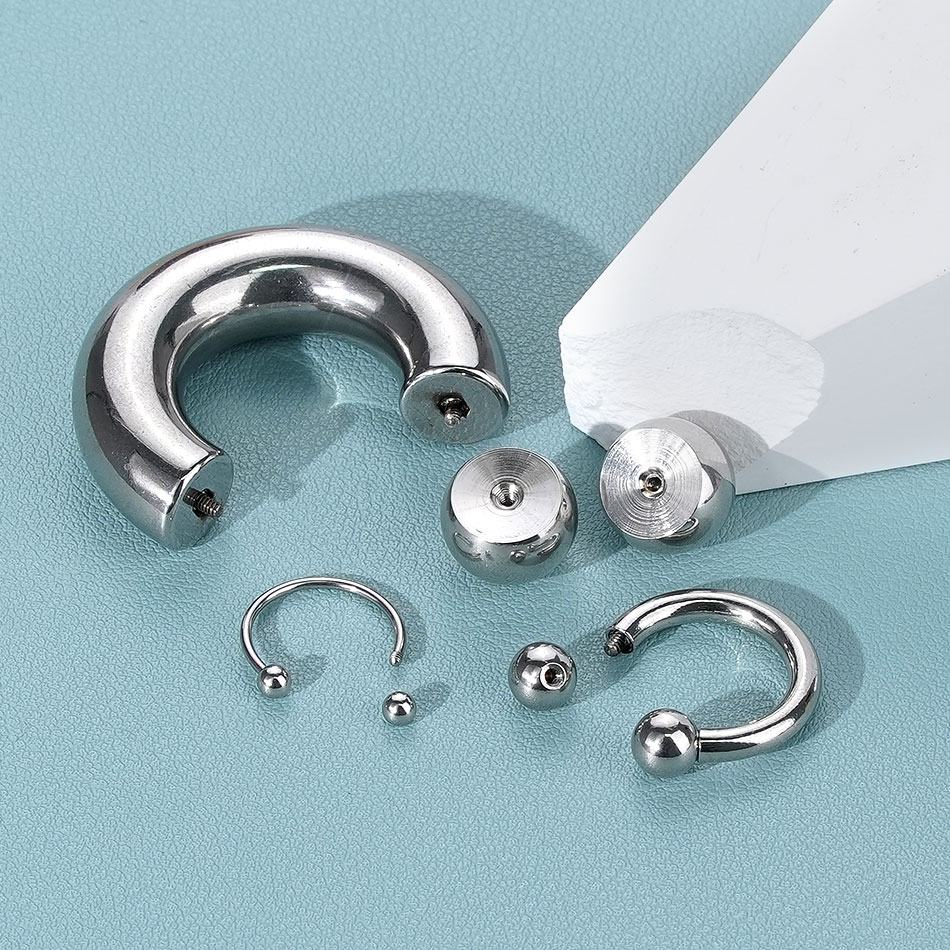 1PC 18G-00G Large Gauge Stainl - Body Jewelry Hangers のレビューと価格
