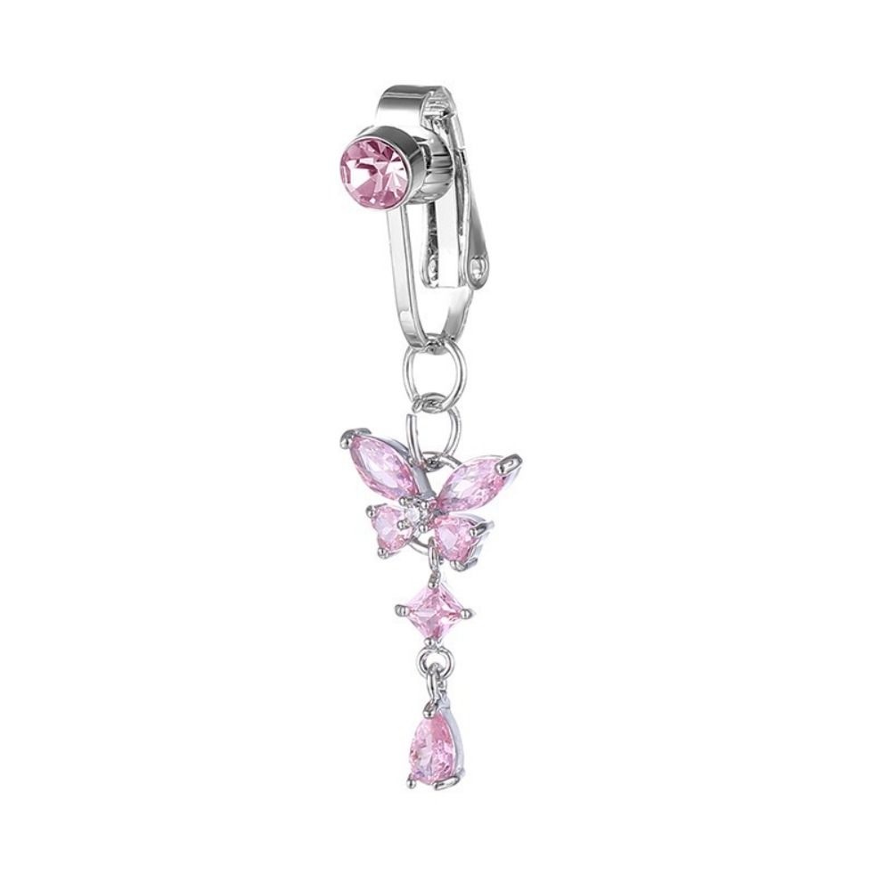 Butterfly Design Clip on Belly - Body Jewelry Belly Button Rings のレビューと価格