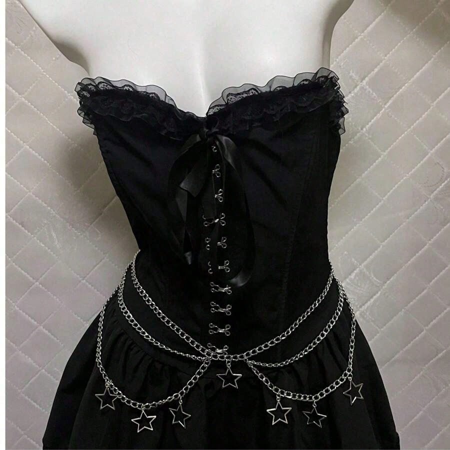 Punk Goth Steam Punk Five-Poin - Body Jewelry Y2K のレビューと価格