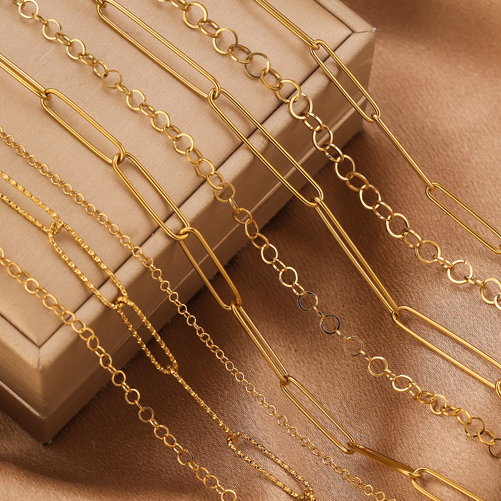 2Meters Stainless Steel Chains - Body Jewelry Y2K のレビューと価格