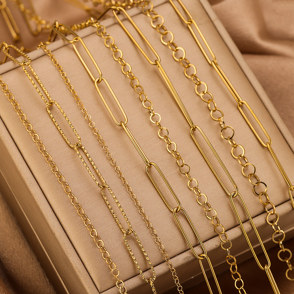 2Meters Stainless Steel Chains - Body Jewelry Y2K のレビューと価格