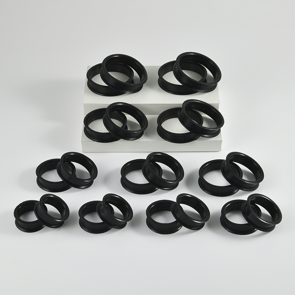 Pair Supersize Flexible Black  - Body Jewelry Tunnels のレビューと価格