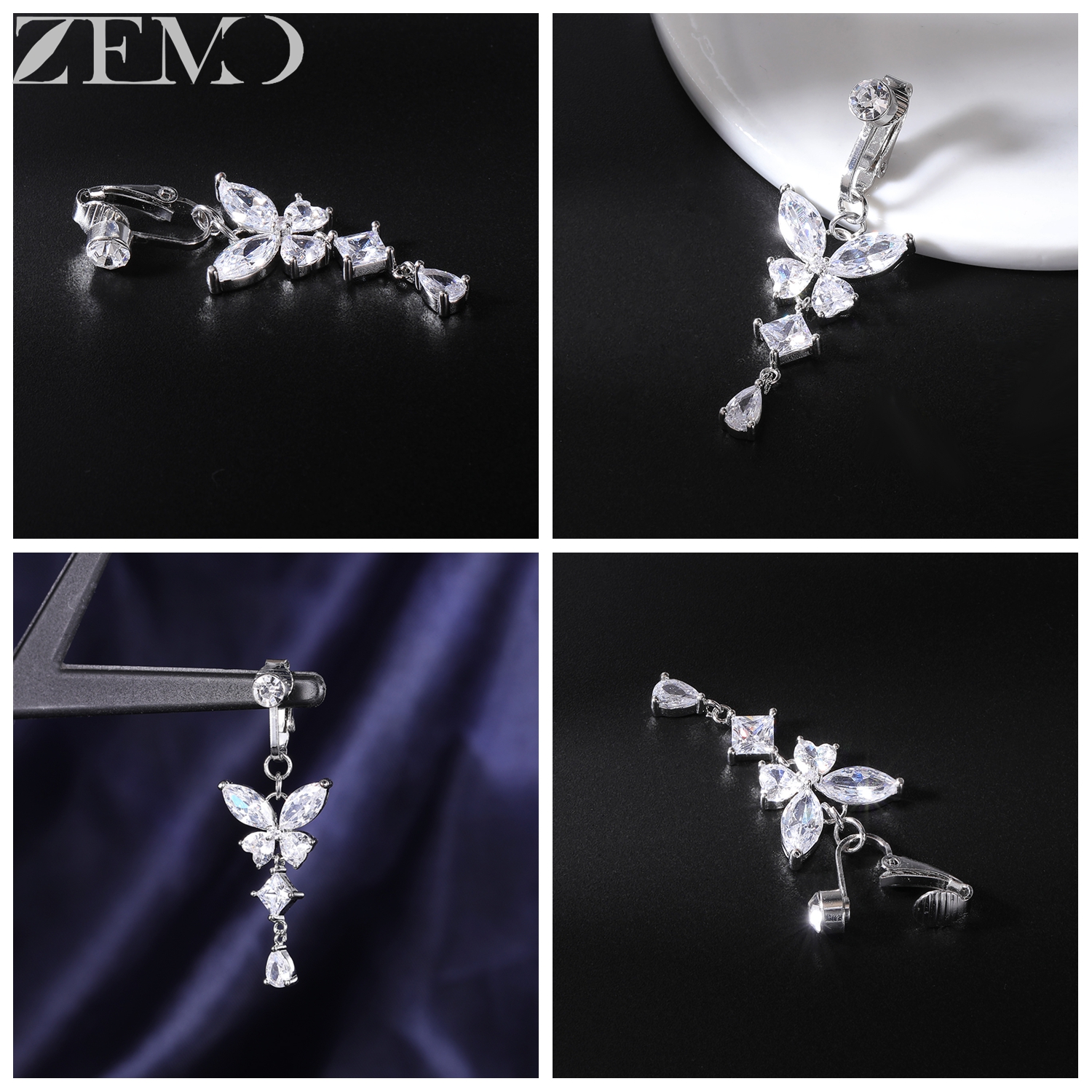 ZEMO 1 PC Stainless Steel Clip - Body Jewelry Belly Button Rings のレビューと価格