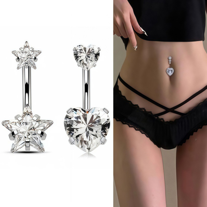 1PC Sexy Belly Navel Piercing  - Body Jewelry Belly Button Rings のレビューと価格